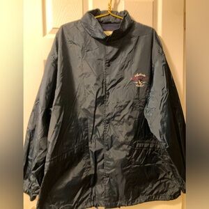 EDDIE BAUER MEN’S WINDBREAKER JACKET SIZE XL WITH HOODIE -Classic American STYLE